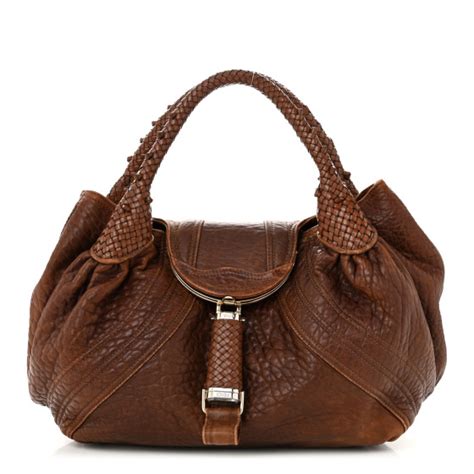 FENDI Nappa Nuvolata Spy Cognac 1338388 